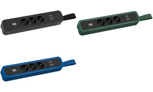 BACHMANN Steckdosenleiste PRIMO 2 mit Schlaufe, 3-fach + USB