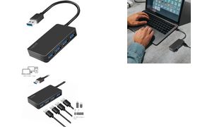 LogiLink USB 3.2 Gen1 Hub, 4-Port, schwarz