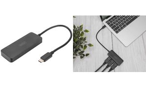 DIGITUS MST Video Hub, 3 Port, USB-C - 3x DisplayPort