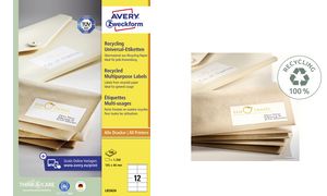 AVERY Zweckform Recycling Universal-Etiketten, 105 x 48 mm