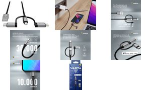 VARTA Ladekabel Speed Charge & Sync cable 3in1, 2 m