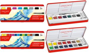 CARAN D'ACHE Gouache GOUACHE STUDIO, in Tabletten, 8er Etui