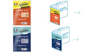 EXACOMPTA Protge-agenda STANDARD, en PVC, translucide