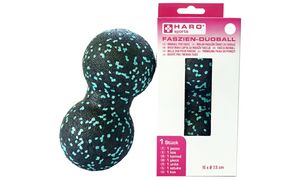 HARO Faszien-Massage-Duoball, schwarz/mint