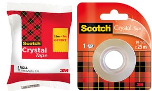 Scotch Klebefilm Crystal, transparent, 19 mm x 25 m