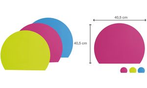 PAGNA Schreibunterlage Trend, halbrund, farbig sortiert