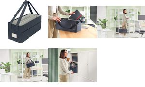 LEITZ Aufbewahrungstasche Desk Sharing, aus Stoff, samtgrau