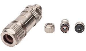 DIGITUS Steckverbinder M12-Stecker X-kodiert, Kat.6A, IP67