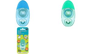 PLUS JAPAN Mini-Kleberoller LE TG-1512, 6 mm x 12 m, blau