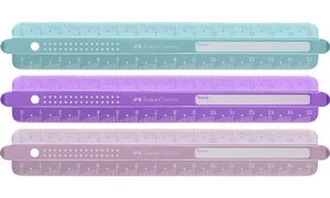FABER-CASTELL Lineal SPARKLE, 150 mm, farbig sortiert