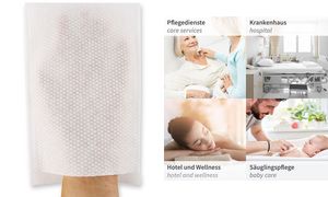 HYGOSTAR Waschhandschuh Soft, aus Spunlace, wei?