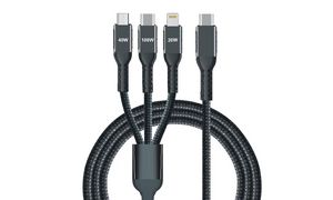 IWH 3-in-1 Ladekabel, USB-A-Lightning + Micro USB + USB-C