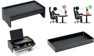 DURABLE Monitorstnder EFFECT, hhenverstellbar, anthrazit