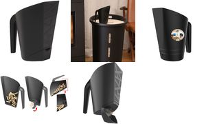 EDA Pelletschaufel, Kunststoff, Kapazitt: 700 g, schwarz