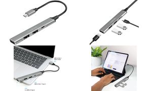 LogiLink USB 3.2 Gen1 Hub, 4-Port, Aluminiumgehuse, grau