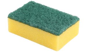 HYGOCLEAN Topfreiniger, aus Schaumstoff/Hartvlies, gelb/grn
