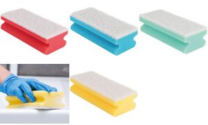 HYGOCLEAN Reinigungsschwamm Colour, Softvlies, rot/wei?