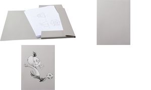 folia Zeichnungsmappe, aus Graupappe, DIN A3, grau