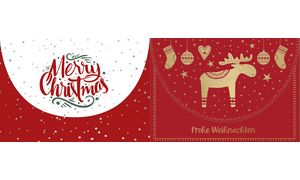 Weihnachts-Gutscheinkarten