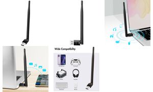 LogiLink USB - Bluetooth 5.3 Adapter mit Antenne, schwarz