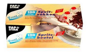 PAPSTAR LDPE-Spritzbeutel, transparent, 0,4 l, 100er Pack