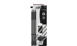 EBERHARD FABER Bleistift-Set WINNER, HB, schwarz, 5-teilig